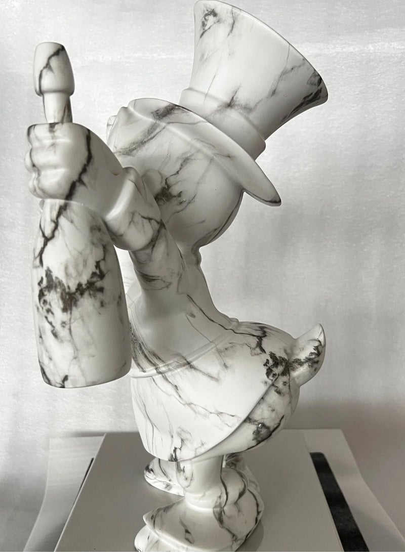 Other Manufacturer Scrooge McDuck Marble Sculpture Statue Pop Art 47cm  - Image 4