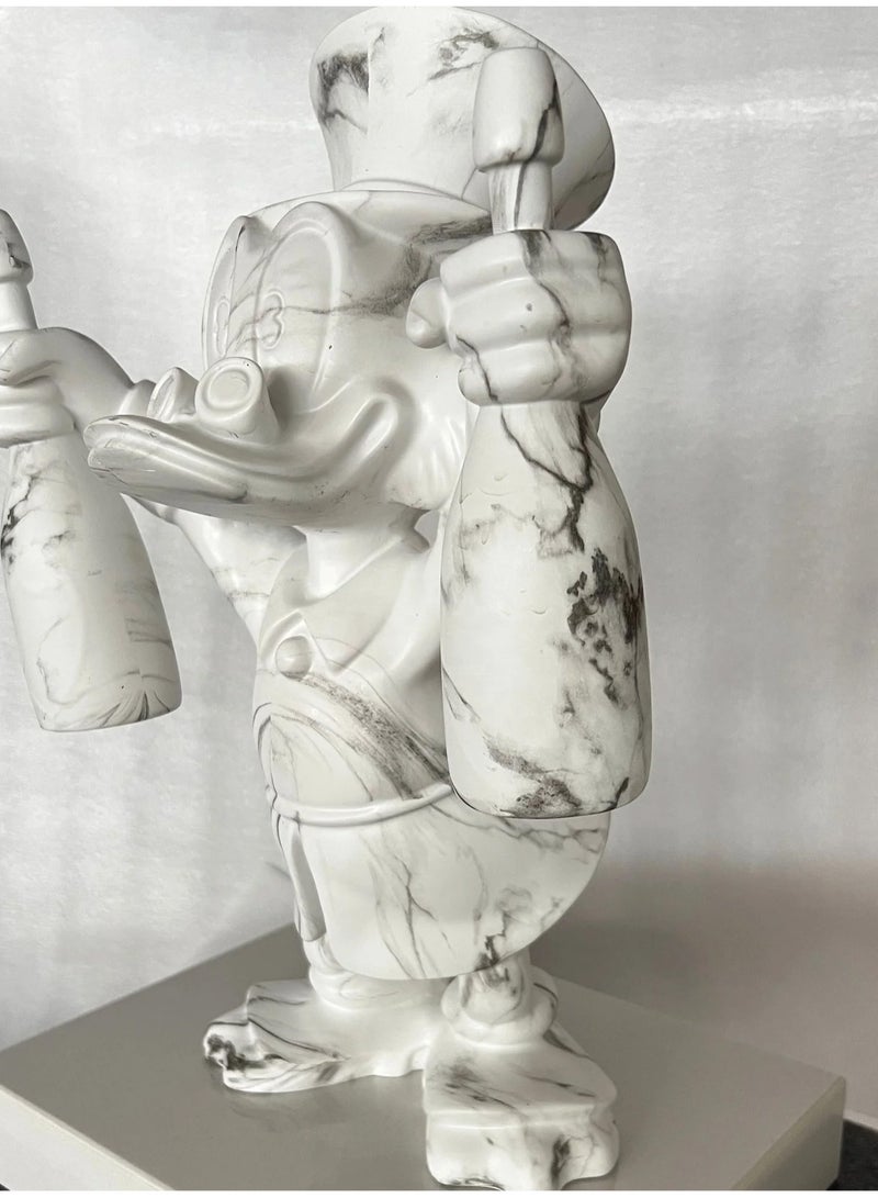 Other Manufacturer Scrooge McDuck Marble Sculpture Statue Pop Art 47cm  - Image 3