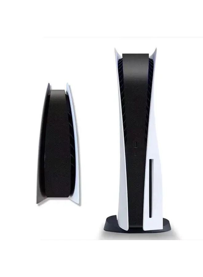 2pcs Black Carbon Fiber Anti Scratch PS5 Console Case Cover with Controller Stickers - Image 5