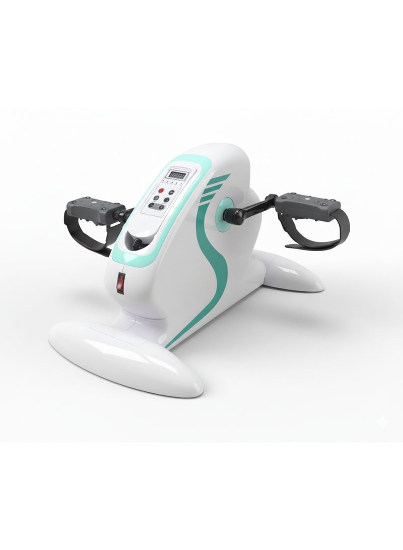 HT Under-Desk Mini Rehab Pedal Bike: A gentle and safe exercise machine for the muscles and joints, strengthening the legs and arms. Equipped with a control screen and multiple directions and speeds. - Image 1