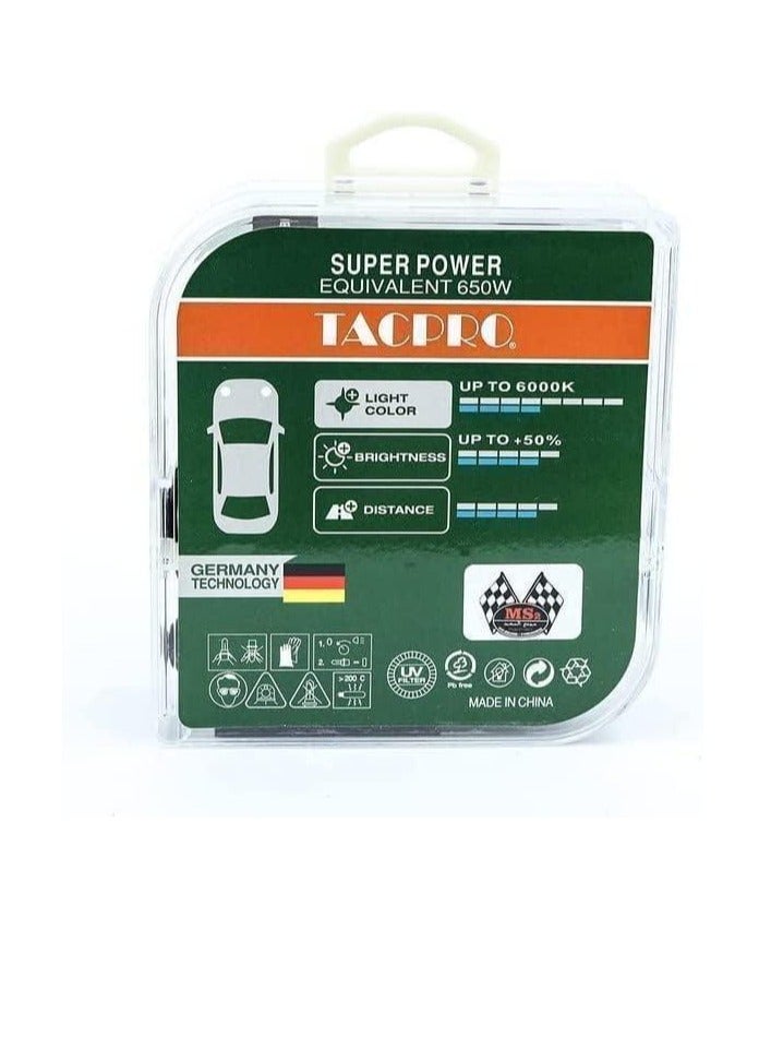 طقم المصابيح الأمامية ليد تاك برو  9005 سطوع 50% 6000K 650W - Image 4