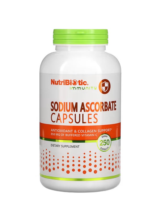 Nutribiotic Immunity Sodium Ascorbate 250 Vegan Capsules
