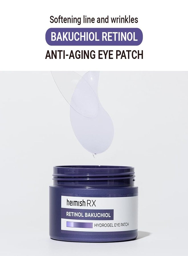 HEIMISH RX Retinol Bakuchiol Hydrogel Eye Patch - Anti Aging Under Eye Patches, Hydrating Formula with Retinol, 2% Niacinamide for Dark Circles, Puffiness & Wrinkles, Korean Skincare, 1.4g/60ea - Image 2