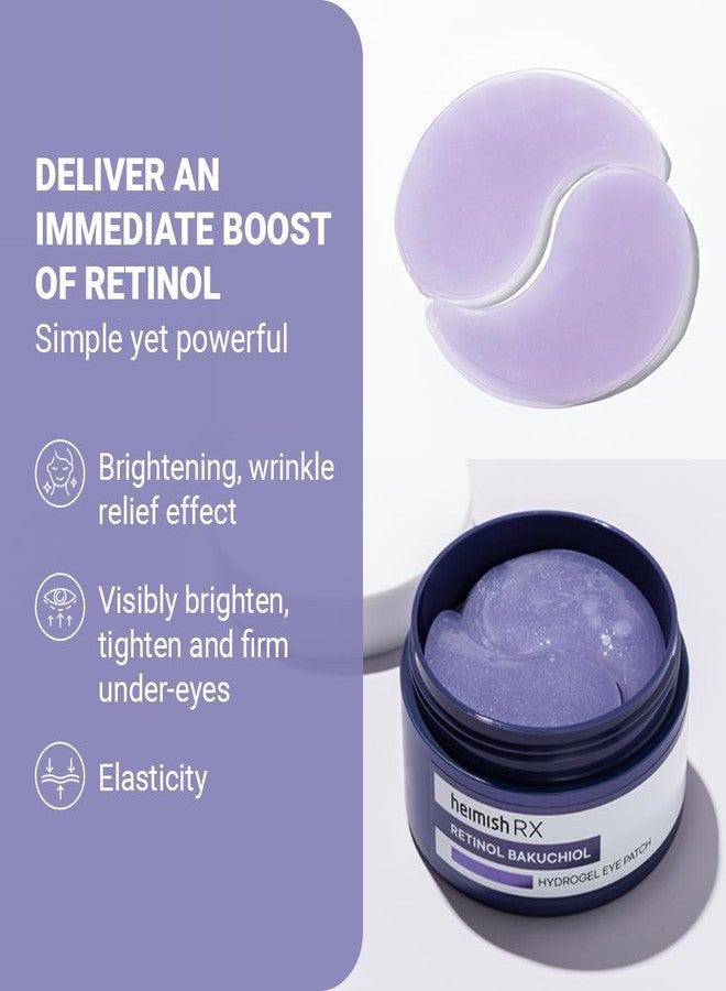 HEIMISH RX Retinol Bakuchiol Hydrogel Eye Patch - Anti Aging Under Eye Patches, Hydrating Formula with Retinol, 2% Niacinamide for Dark Circles, Puffiness & Wrinkles, Korean Skincare, 1.4g/60ea - Image 3
