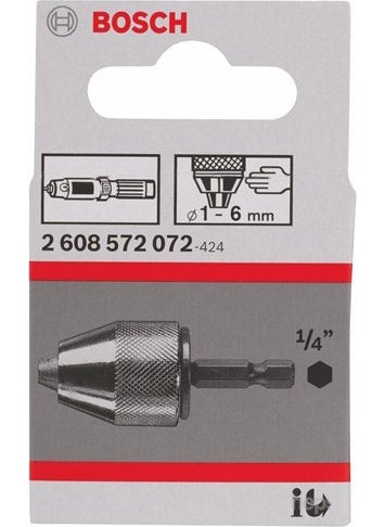 BOSCH - - Keyless Chuck Up to 6 Mm - 1 – 6 Mm, 1/4" - 6K - Image 1
