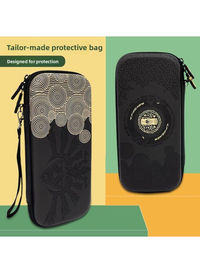 general For Nintendo Switch Oled Storage Bag NS Game Portable Large Capacity Hard Case Protective Cover-Product Color:Medium Bag-black White Label - Image 4