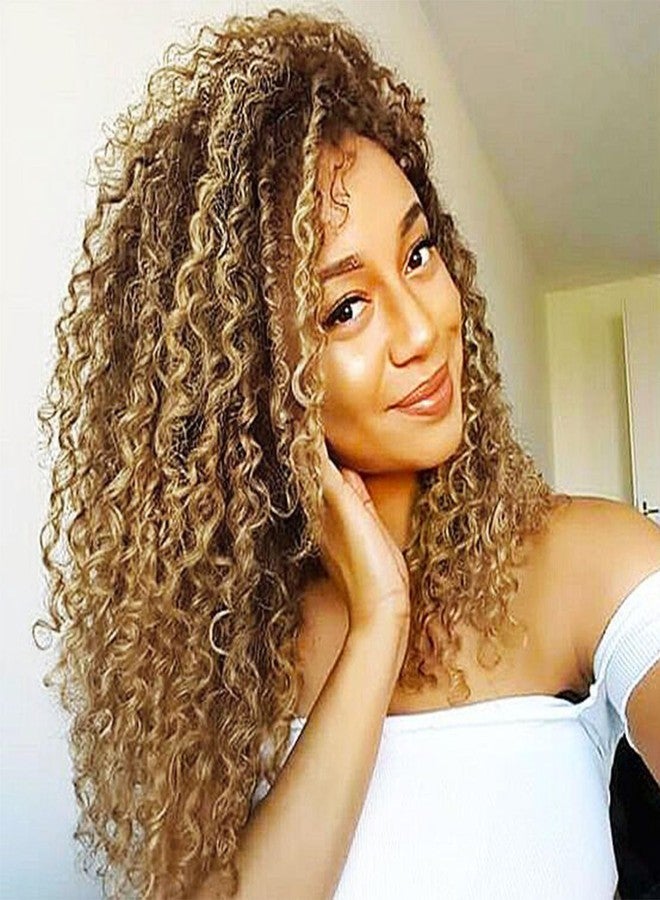 Eerya 7 Packs GoGo Curl Crochet Hair 10 Inch Short Curly Crochet Hair for Women Water Wave Beach Curl Deep Twist Crochet Braids Synthetic Braiding Hair Extensions (10 Inch, P27/30) - Image 1