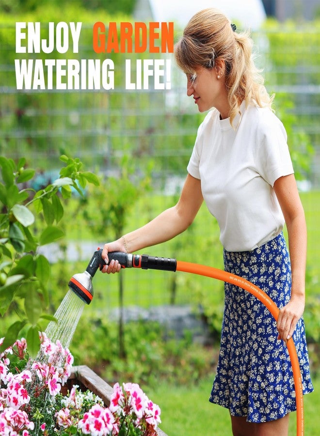 EOOIO Heavy Duty Garden Hose 5/8 in, x 25ft Flexible Water Hose, Kink Resistant Lightweight Hybrid Hose, - Image 2