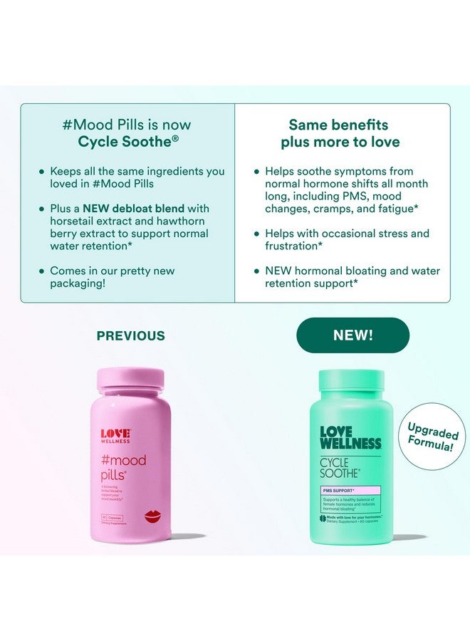Love Wellness Cycle Soothe Supplement | Promotes a Happy Mood | Helps with PMS Hormones, Stress Relief, & Improves Mood | 60 Capsules - Image 4