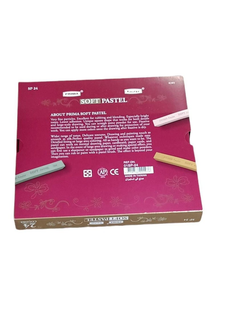بريما ألوان باستيل ناعمة من 24 قطعة . متعدد الألوان - Image 2