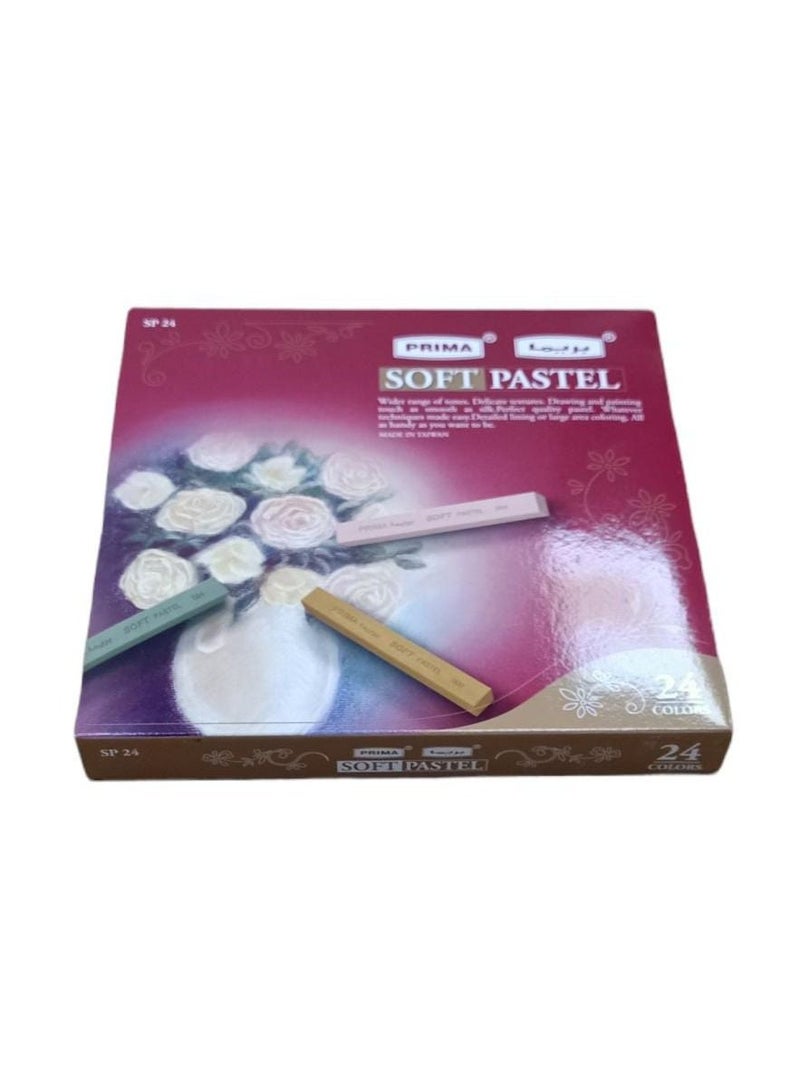 بريما ألوان باستيل ناعمة من 24 قطعة . متعدد الألوان - Image 1