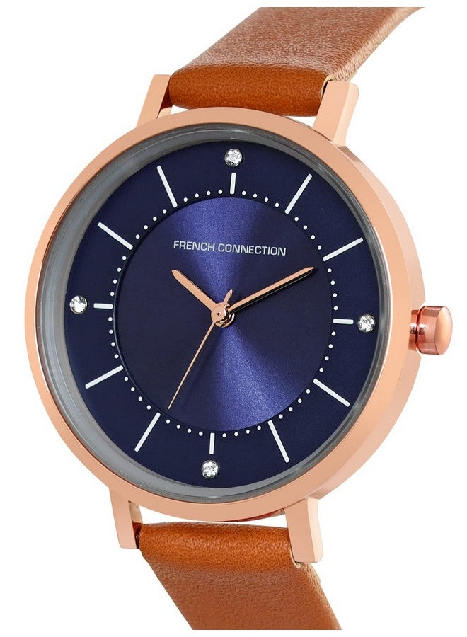 French Connection Leather Analog Blue Dial Women's Watch-Fcn00010E - Image 2