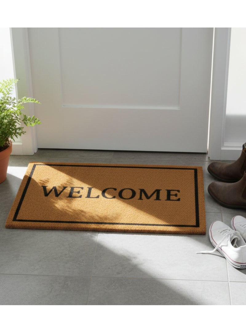 Welcome Printed Coir Doormat, Heavy Duty Anti Slip Entrance Mat Outside, Front Door Rug, Dirt Trapper Rubber Backed Doormat, Mats For Front Door, Back Door Mats - Image 3