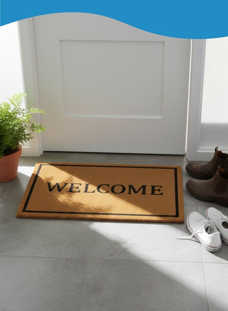 Welcome Printed Coir Doormat, Heavy Duty Anti Slip Entrance Mat Outside, Front Door Rug, Dirt Trapper Rubber Backed Doormat, Mats For Front Door, Back Door Mats - Image 5