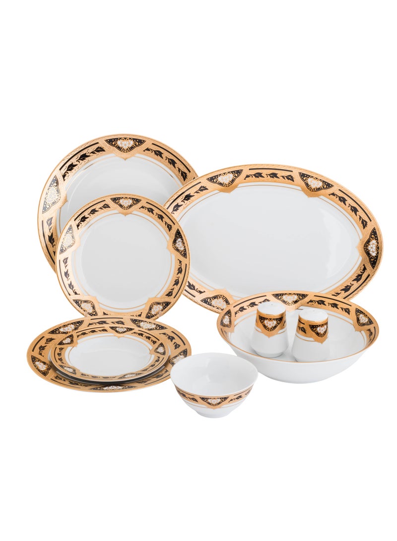 كازا روزا طقم عشاء من البورسلين 32 قطعة لـ 6 أشخاص - Image 1
