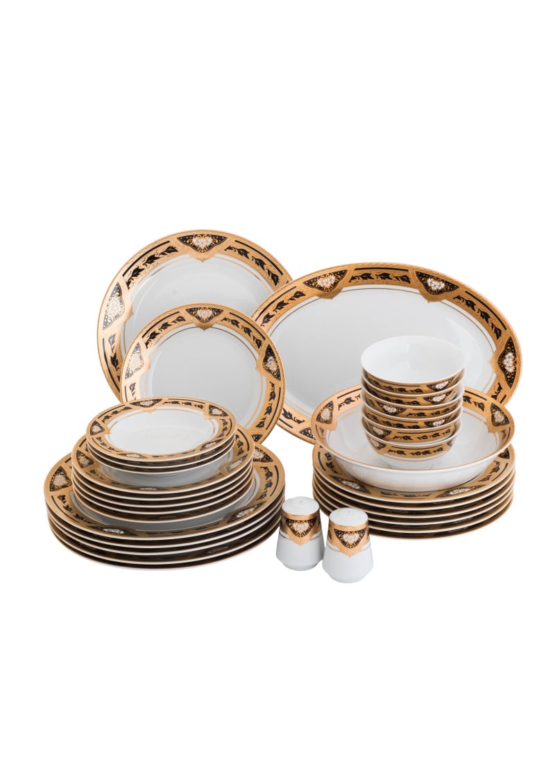 كازا روزا طقم عشاء من البورسلين 32 قطعة لـ 6 أشخاص - Image 4