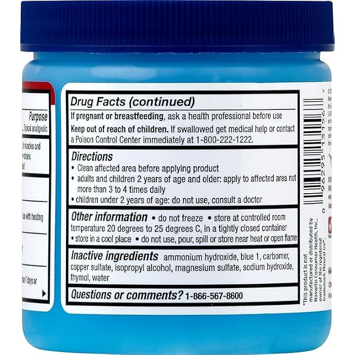 Leader Mineral Ice Blue Gel, Menthol 2%, Pain Relief Gel, Topical Analgesic, for Muscle Pain, Backache, Arthritis & Sport Injuries, for Adults and Kids 2+, Compare to Mineral Ice, 8 oz - Image 4