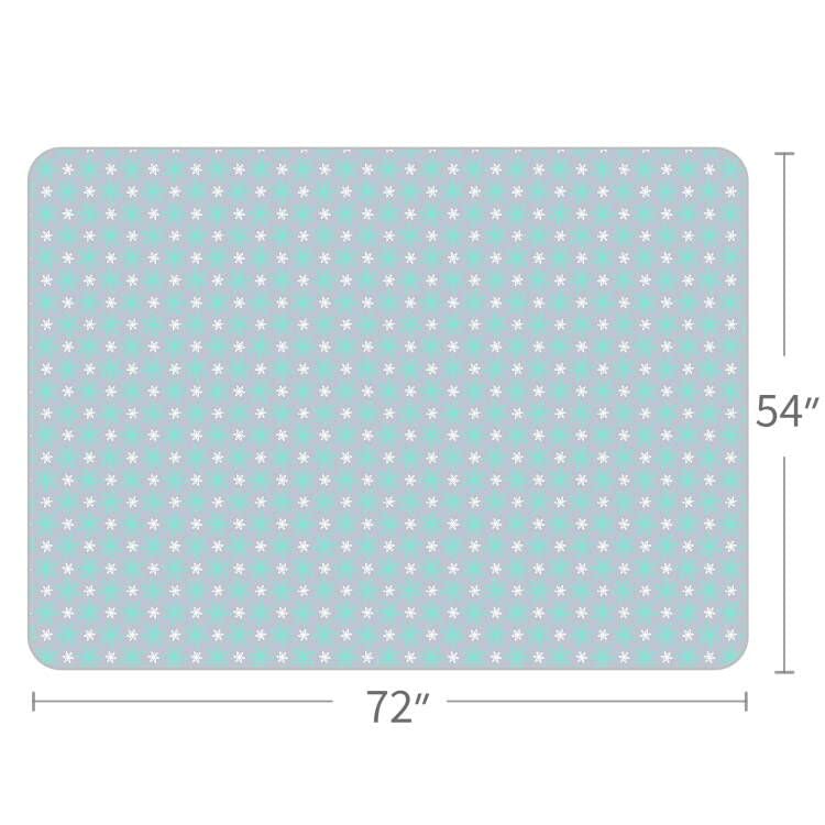 Moonsea Extra Large Splat Mat 54â€x 72â€ Waterproof Non Slip Floor Splash Mat for Under High Chair, Messy Mat and Table Cloth, Flower - Image 2