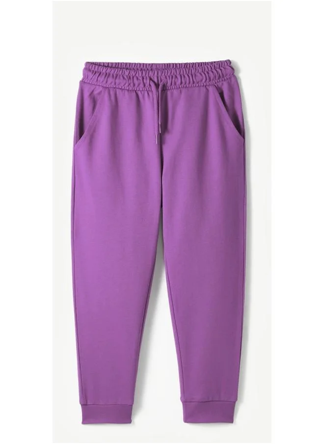 جون June Kids Cotton Basic Sweatpant Purple