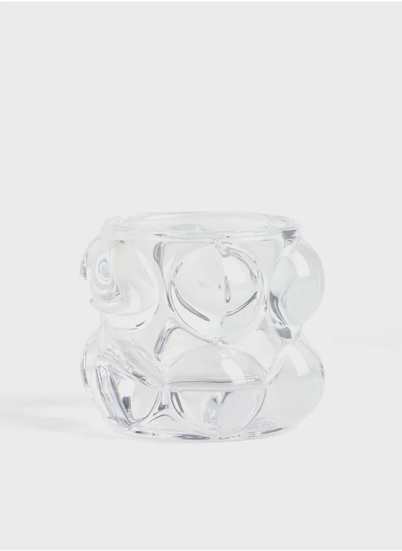 اتش اند ام Bubbled Glass Tealight Holder