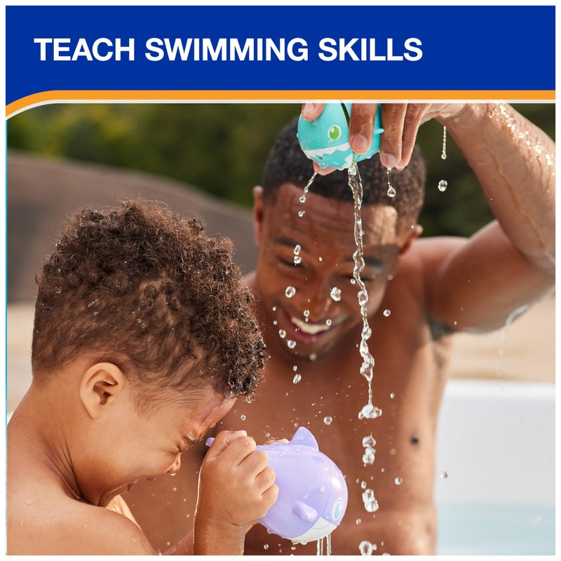 SwimWays لعبة سمكة مائية من سويمايز، ملحقات حمام السباحة للأطفال وألعاب حمام السباحة، ألعاب حمام سباحة بموضوع السمكة 3 في 1 للأطفال من عمر 3 سنوات وما فوق - Image 5