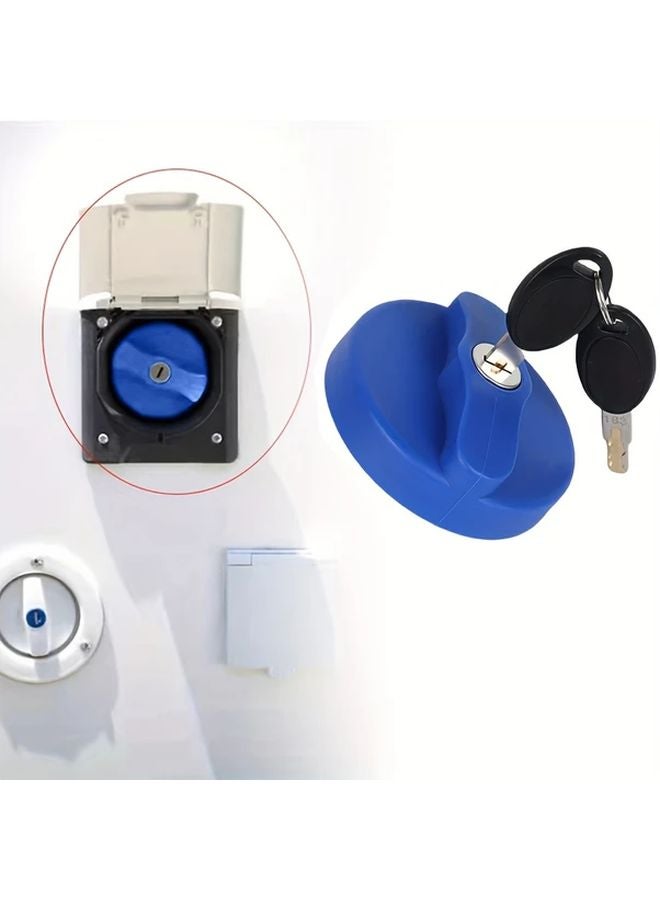 1Set RV Water Tank Locking Cap with 2 Keys Heavy Duty Theft Security for Motorhomes - Image 5