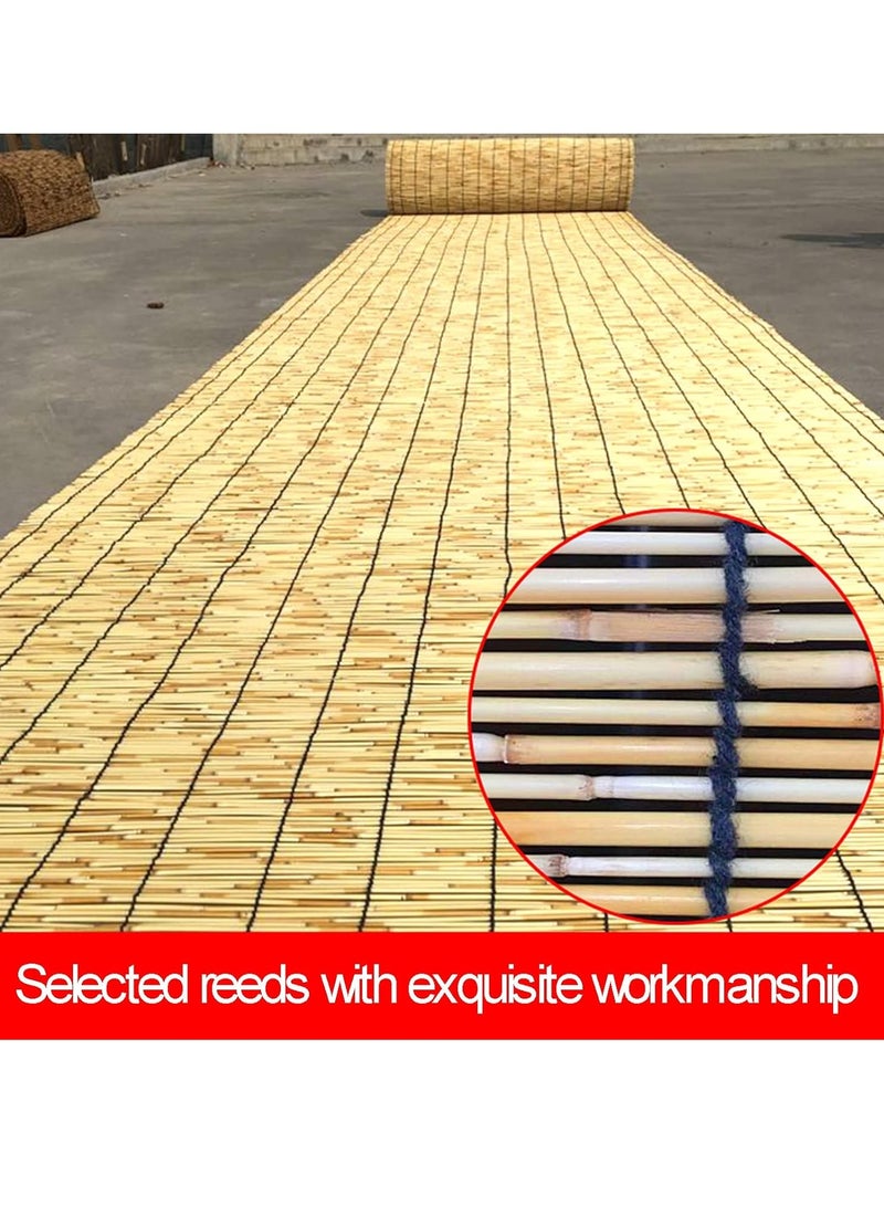 FFD Bamboo Roller Blinds 120cm Sizes | Outdoor & Indoor Window Blinds | Light Filtering Roll Up Curtain | Sun Shades Window Blinds - Image 5