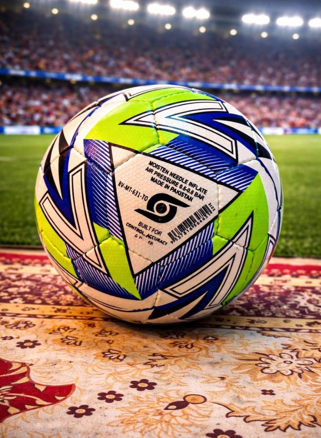 Mitre Ultimatch Max Football Size 5 – Hyperseam Match Quality Soccer Ball, Official Weight & Size, Durable Match & Training Ball, 0.6–0.8 Bar Air Pressure, Made in Pakistan - Image 3