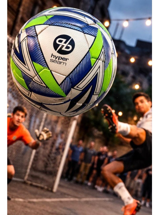 Mitre Ultimatch Max Football Size 5 – Hyperseam Match Quality Soccer Ball, Official Weight & Size, Durable Match & Training Ball, 0.6–0.8 Bar Air Pressure, Made in Pakistan - Image 2