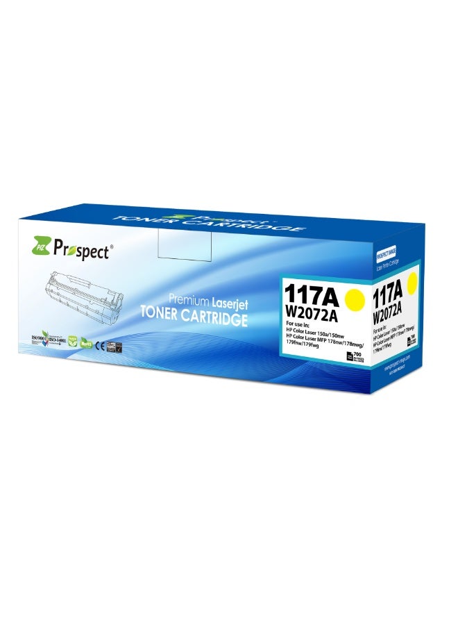 Prospect Toner 117A W2072 Yellow Laser Compatible with HP 117A W2072 for HP laser Color Printer HP Color Laser 150a 150nw  MFP 178nw 178nwg 179fnw 179fwg ( Yellow ) - Image 2