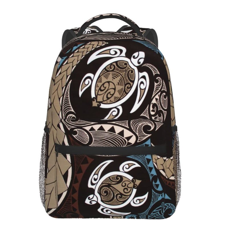 DZUAIKIT Hawaiian Honu Polynesian Sea Turtle Casual Travel Backpack Lightweight Computer Bag Hiking College Laptop Bag for Aldult - Image 2