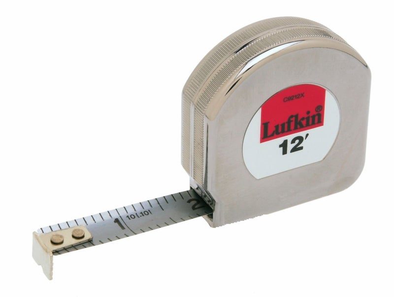 Lufkin Crescent 12 x 12 Mezurall Chrome Clad A6 Tape Measure C9212X