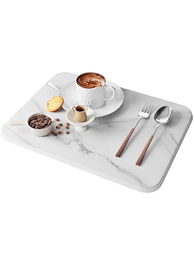 HOOKOR Stone Dish Drying Mat For Kitchen Counter,Multi-Home Use,Non-Slip,Heat Resistant, 40x30CM Quick Drying Stone Mat, Eco-Friendly Diatomaceous Earth Mat For Kitchen Bathroom - Image 1