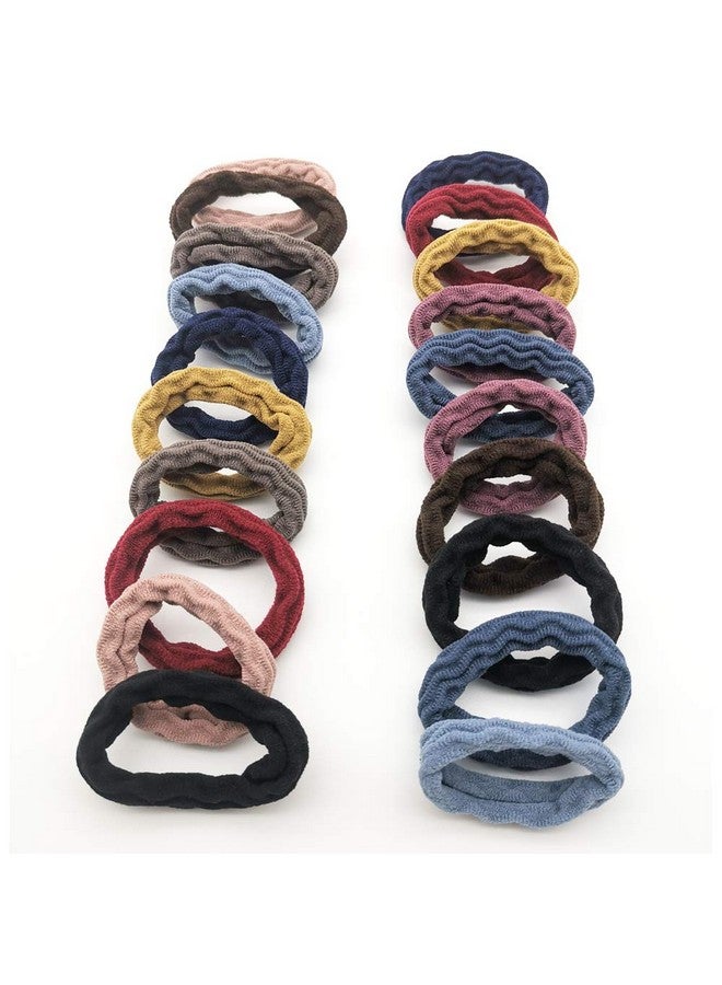 BLBM Hair Ties with Seamless High Elastic Thickening in Ponytail Holders (Multiple Colors with 20 Pcs Packing) - Image 2