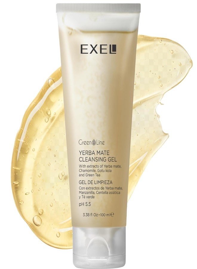 EXEL Gentle Facial Cleanser – Daily Face Wash for Sensitive Skin – Yerba Mate, Green Tea & Chamomile – Hydrating Cleansing Gel 100 ml - Image 1