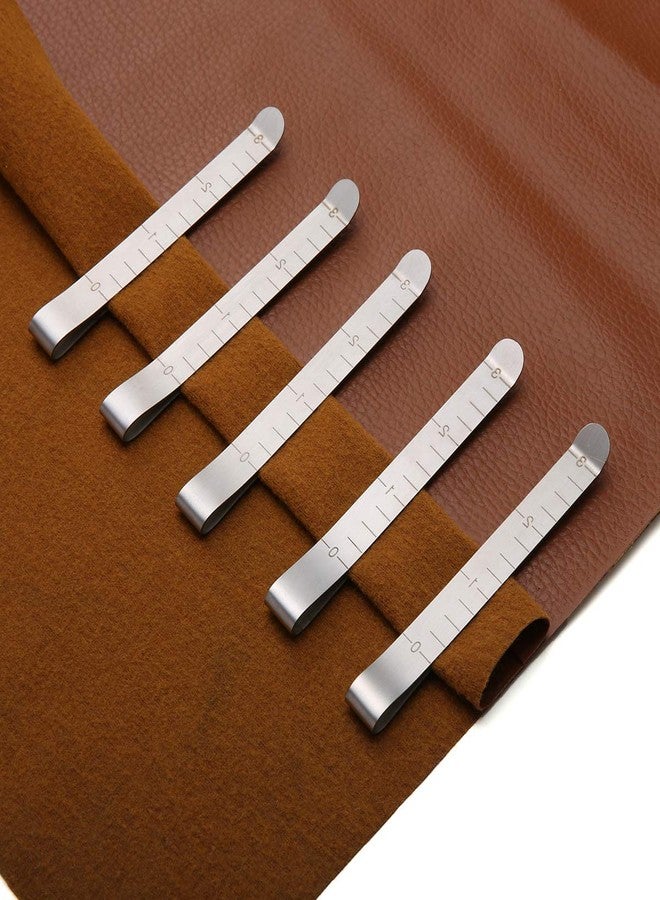 Miamay 20-Piece Hemming Clips, Stainless Steel, Silver, Classic Style, Sewing Clips, Hem Marker, Measurement Ruler - Image 4
