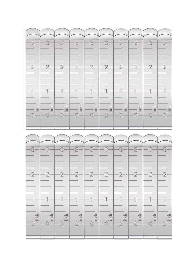 Miamay 20-Piece Hemming Clips, Stainless Steel, Silver, Classic Style, Sewing Clips, Hem Marker, Measurement Ruler - Image 1