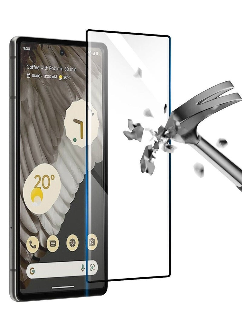 CATANES 3Pack for Google Pixel 7 Pro Screen Protector Tempered Glass 9H Anti-Scratch Shatterproof HD Curved Edge to Edge Full Coverage Film 6.7 inch - Image 3