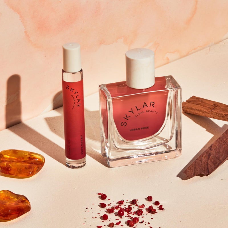 Skylar Urban Rose Eau de Parfum-Hypoallergenic & Clean Perfume for Women & Men, Vegan & Safe for Sensitive Skin-Spicy Floral Perfume with Notes of Pink Pepper, Amber & Rosewood 10mL /0.33 Fl oz - Image 3