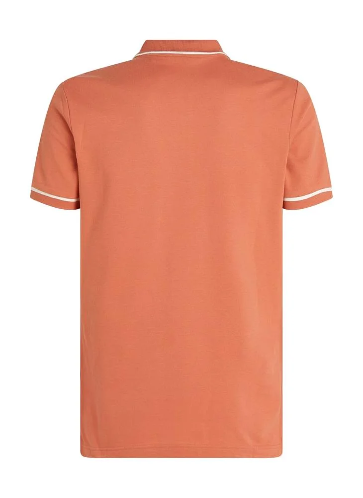 Calvin Klein Jeans Print Collared Neckline Polo Shirt