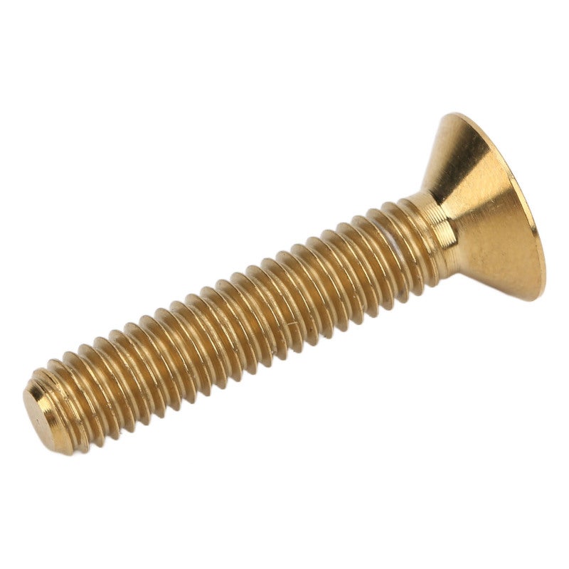 RISK Headset Stem Top Cap Fixing Bolt M6x30mm Bike Stem Bolt Screw Titanium Alloy for Bike Repair Gold - Image 2
