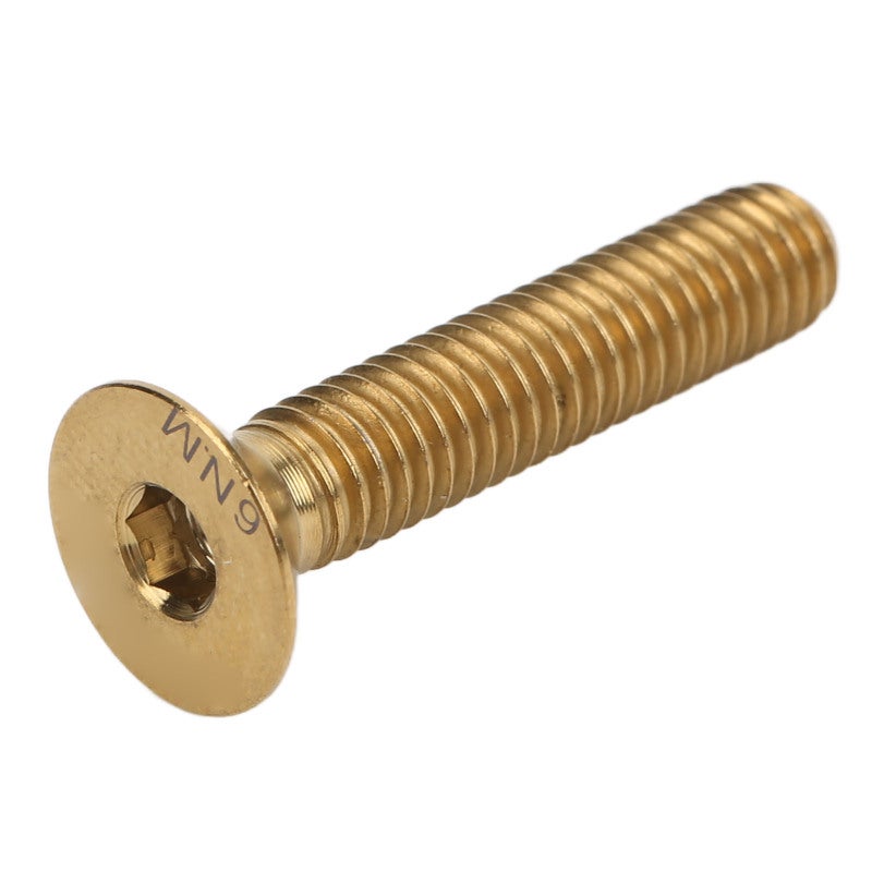 RISK Headset Stem Top Cap Fixing Bolt M6x30mm Bike Stem Bolt Screw Titanium Alloy for Bike Repair Gold - Image 4