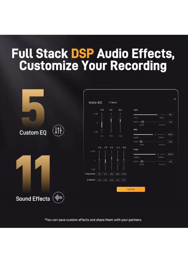 ماونو ميكروفون مكثف USB PM450 - ميكروفون استوديو مزود بحامل صدمات، ذراع ذراع، برنامج، كتم الصوت، مقبض كسب، تحكم في مستوى الصوت للبث، التسجيل، الغناء، البث الصوتي، إنشاء المحتوى، الكتب الصوتية - Image 5