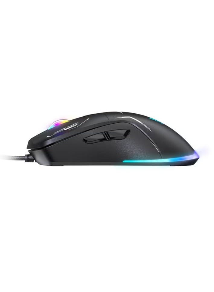 onikuma CW917 Wired Gaming Mouse, RGB 3600 DPI LED Optical USB 6 Buttons for Laptops and Desktops - Image 5