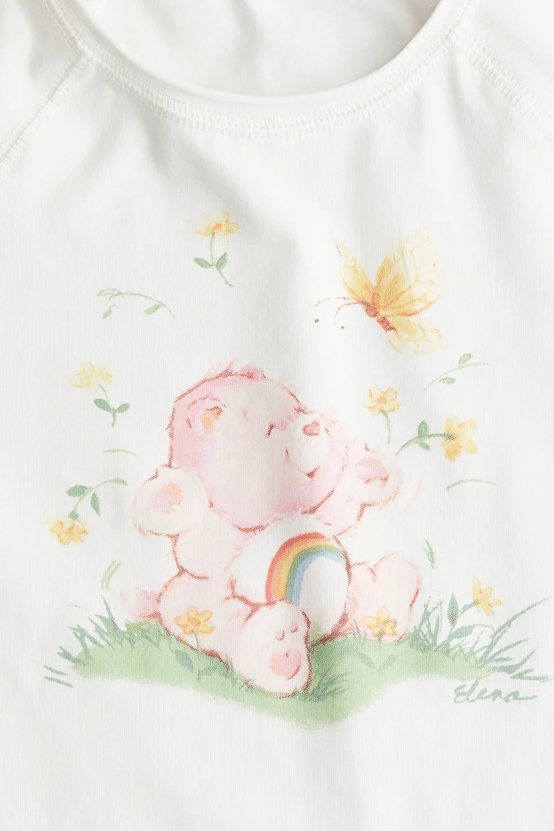 H&M Print-motif jersey top