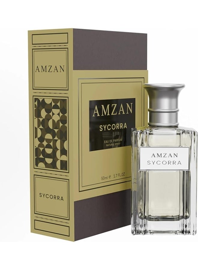 AMZAN SYCORRA Eau de Parfum Perfume for Men & Women by AMZAN, Rich Unisex Fragrance, Long-Lasting, 50ml - Image 2
