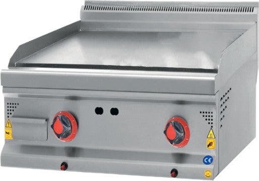 CSA Inox Karacasan Industrial 600 Series Countertop Natural Gas Flat Plate Grill 