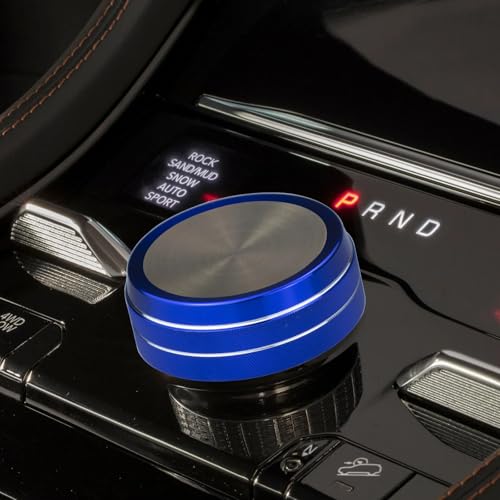 HDUFC for Jeep 2022-2025 Grand Cherokee/Grand Cherokee 4xe/Grand Cherokee L car Interior 6-Piece Set, Shift Switch, air Conditioning Adjustment, Headlight Switch knob, Start Button Cover/Ring (Blue) - Image 5