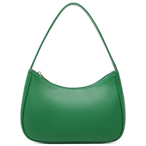 CYHTWSDJ Shoulder Bags for Women, Cute Hobo Tote Handbag Mini Clutch Purse with Zipper Closure (Green GP) - Image 5