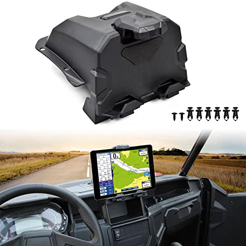 SAUTVS Tablet Mount Phone Holder with Storage Box for Polaris General 1000XP 10004 20162026 Accessories Electronic Device GPS Phone Mount Tablet Holder with Storage Bin - Image 1